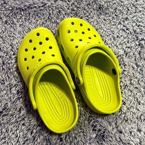 NEON LIME CROCS